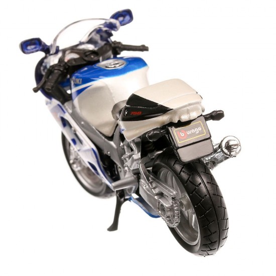 Machetă moto Bburago [1:18] - Suzuki GSX-R750 - Blue/White